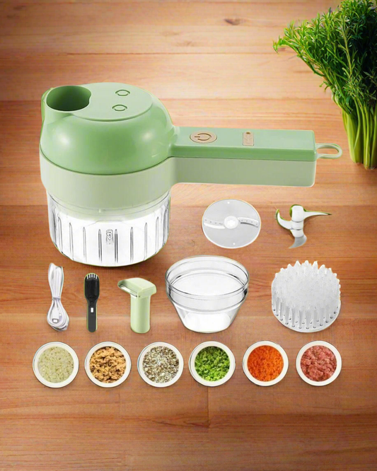 4 in 1 Portable Electric Vegetable Cutter Set